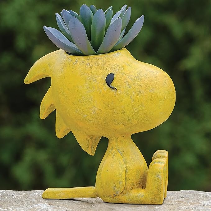 Roman, Peanuts Woodstock Planter – 6.25" H Indoor/Outdoor Planter for Succulents or Herbs