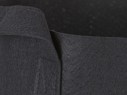 247Garden 5-Pack 7-Gallon Aeration Fabric Pot/Plant Grow Bag w/Handles (260 GSM, Black, 12H x 13D)
