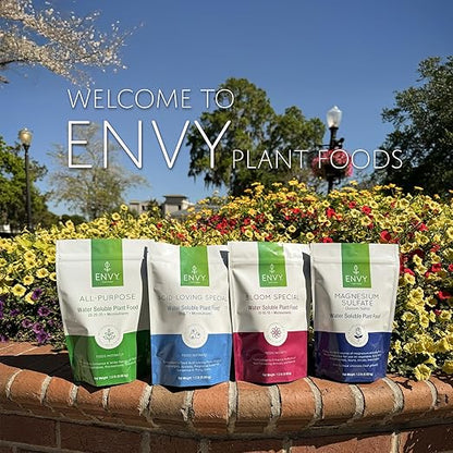 ENVY Bloom Special Plant Fertilizer for Flowering Plants, 9 Pounds - Makes 900 Gallons, for Indoor and Outdoor Plants, Pet Safe, Water Soluble, Made in USA