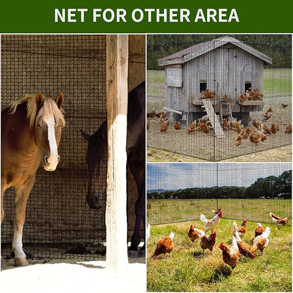 NQB Golf Practice Net with Steel Hanging Kit & Nylon Rope, Hitting Net for Multiple Sports
