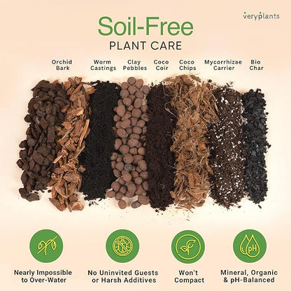 Molly's Aroid Mix - Premium Soilless Potting Mix for Houseplants - Fast Draining, Chunky & Easier to Water vs. Soil for Indoor Plants - with Bark, Coco Chips, Worm Castings, Mycorrhizae 10 Dry Quarts