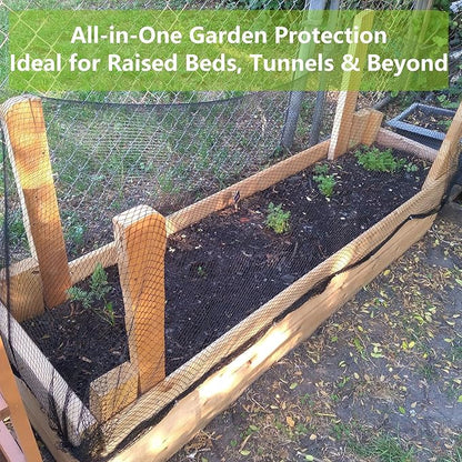 POYEE 20 x 20 FT Bird Netting for Garden Woven Mesh Garden Netting for Plants, Vegetable, Fruit Trees, Blueberry Bushes, Strawberries Against Birds, Deer, Squirrels and Other Animals