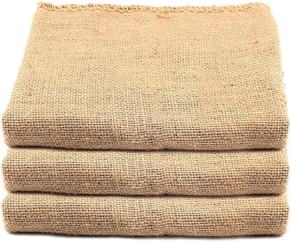 KEILEOHO 3 Pack 42 x 29 Inch Burlap Bags, Large Food Grade Jute Grow Bags for Gardening, Potato Sack Race Bags