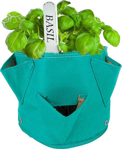 BloemBagz Big Herb Planter, 5 Gallon, Living Green