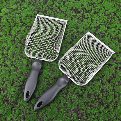 2pcs Gardening Sifter, Sand Compost Sifter with Handle Garden Sifters Compost Sifter Screen Garden Sieve Sifter Potting Scoop for Sand Rocks Dirt Compost