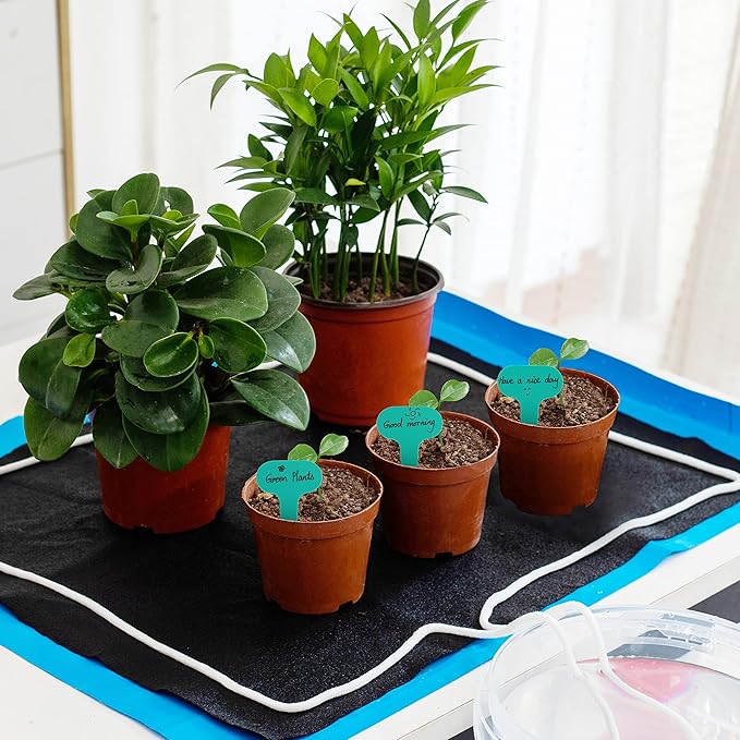ORIMERC 31 x 38 inch Automatic Plant Watering Mat & 30 feet Self Watering System Wick Cord for Seed Starter Tray Capillary Mat for Seedling Capillary Matting for Potted Plants Greenhouse Gardening