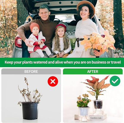 ORIMERC 200 feet 1/5 inch Self Watering Capillary Wick Cord Vacation Plant Sitter DIY Hydroponic Wicking Rope Seeds Start Planter Pot Automatic Potted Flower Passive Lazy Waterer String System Device