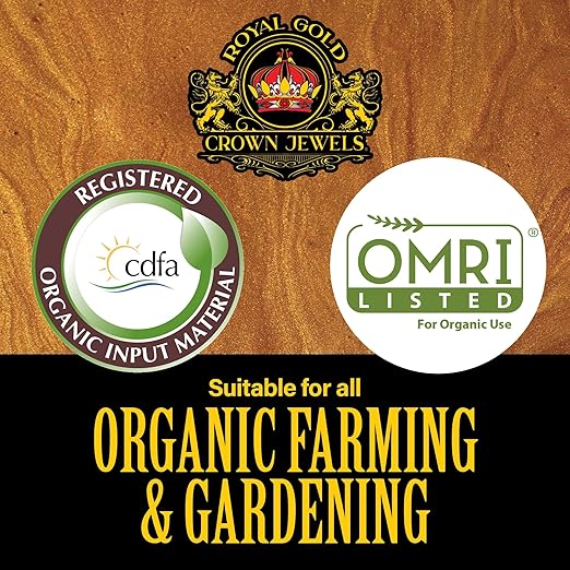 Royal Gold Crown Jewels Organic All Purpose 5-5-5 Dry Soluble Fertilizer, 20 lbs - Excellent for Pre-Amending Soils, Top-Dress Applications, in Composts and Nutrient Teas
