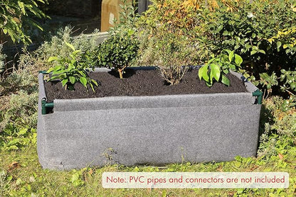 Gardzen Raised Garden Bed - Planter Box, NO-Till Living Soil Fabric Grow Bed (No Frame Included)