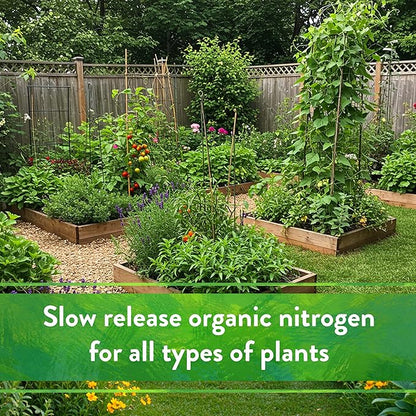 Down To Earth All Natural Fertilizers Organic Feather Meal - Slow Release Nitrogen Plant Food for Green Growth 12-0-0, 20 lb