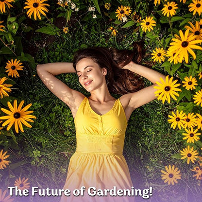 KVITER 10,000 Black Eyed Susan Seeds for Planting (Rudbeckia hirta) – Gloriosa Daisy Wildflower Seed, Heirloom, Non-GMO & Organic – Flower Seeds to Plant Outside & Inside, Borders, Containers