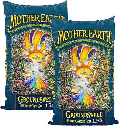 Groundswell Performance Soil, All Purpose Potting Soil for Plants, Gardens, Raised Beds, Flowers, High Aeration Formula, 1.5 cu. ft. Each, (2-Pack, 3 cu. feet Total)