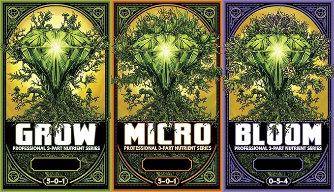 Emerald Harvest Grow, Micro, Bloom Fertilizer Combo, 0.95 L