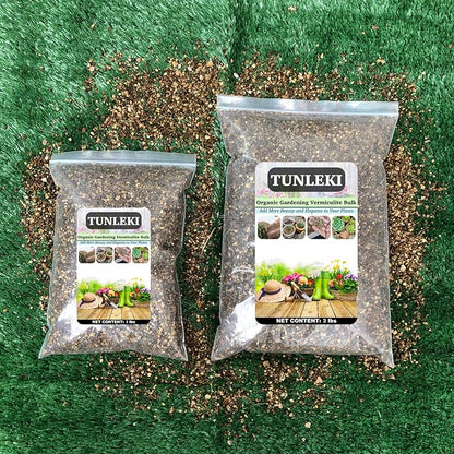 1lbs/2lbs Horticultural Vermiculite Bulk,Organic Vermiculite for Plants,Hydroponics, Terrariums, Orchids, Mushroom Or Reptile Habitats (2lb)