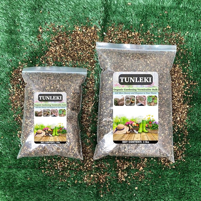 1lbs/2lbs Horticultural Vermiculite Bulk,Organic Vermiculite for Plants,Hydroponics, Terrariums, Orchids, Mushroom Or Reptile Habitats (1lb)