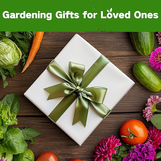 Lush&Dew Raised Garden Bed Heirloom Seed Bank, 32 Varieties 30,000+ Non-GMO Seeds for Planting Vegetables Herbs Fruits Year-Round, Gardening Gifts for Women Men, Survival Seed Kit for Food Suppies
