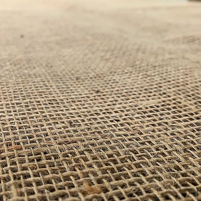 Burlap Fabric Roll 45" x15' | Versatile Material for Plant Cover, Placemats, Tree Wrap, Sackcloth Projects, and Table Runner