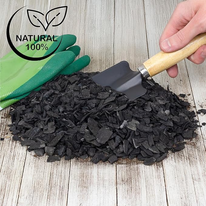 Soil Sunrise Horticultural Charcoal for Indoor Plants (2 Quarts) Hardwood Soil Additive for Orchids, Terrariums, and Gardening