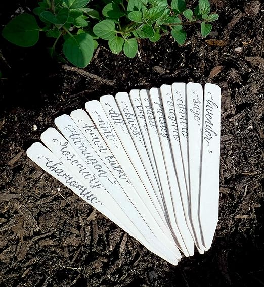 14-Pack! Culinary Herbs Farmhouse Decor Outdoor Indoor Kitchen Herb Garden Stakes, Christmas Stocking Stuffers, Plant Labels, Plant Tags, Garden Markers, Garden Gifts, Holiday Stocking Stuffers,