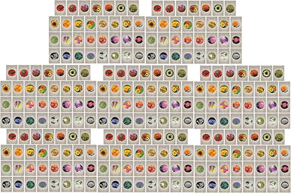 Set 248 of Premium Variety Flower Seed Packets - Heirloom Non-GMO and Proudly Sourced in The USA (248)