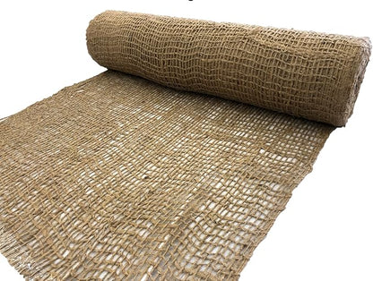 AK TRADING CO. SoilSaver-10Yard AK-Trading 10 Yards (30 feet Long) -120 Sq. Ft. Coverage Jute Erosion Control, Soil Saver Mesh Blanket-48 Wide x 10 Yards, 10 Yards, Natural