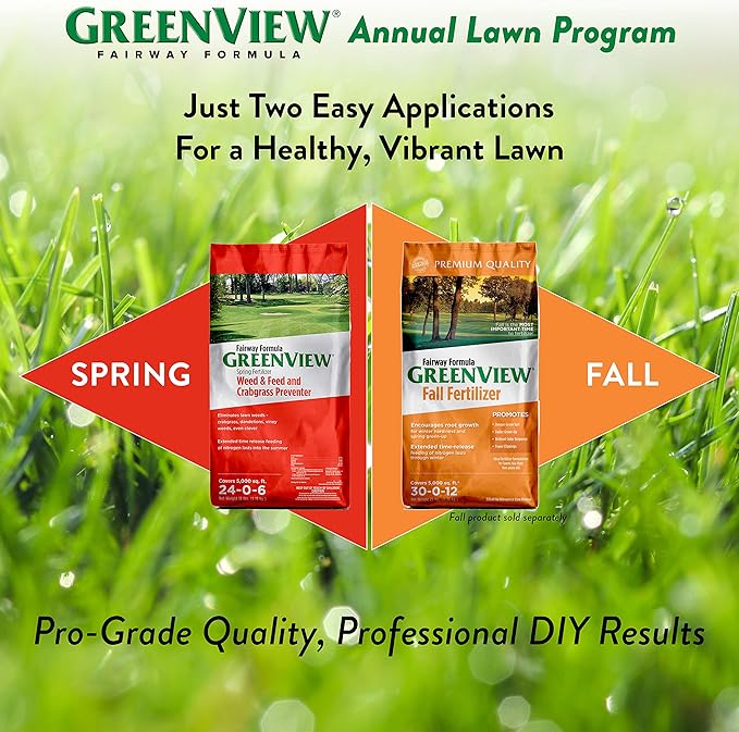 GreenView Fairway Formula Spring Fertilizer Weed & Feed and Crabgrass Preventer