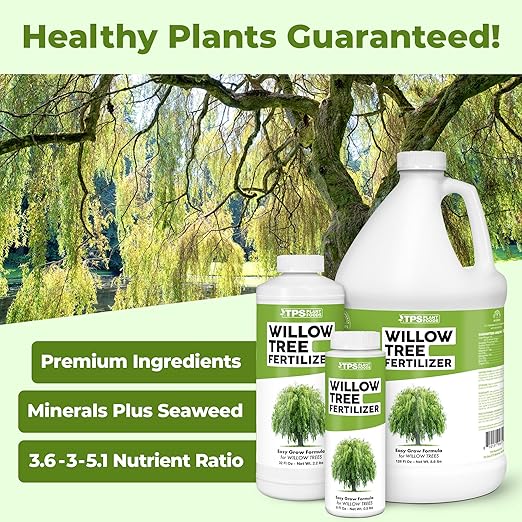 Willow Fertilizer for Willow Trees, Great for Weeping Willow, Corkscrew Willow, and Dappled Willow, Liquid Fertilizer by TPS Plant Foods, 32oz (1 Quart)