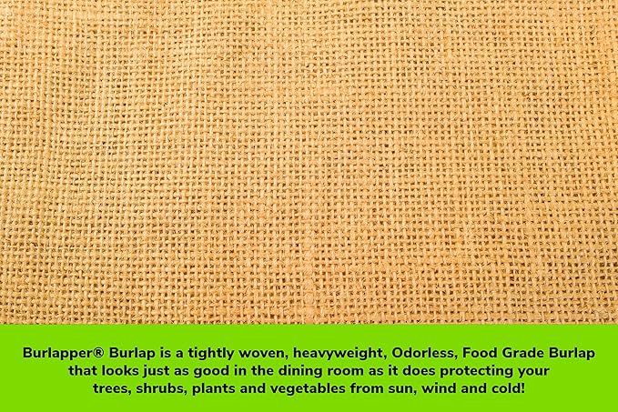 Burlapper Burlap Heavy Weight 12 oz Odorless Food Grade Garden Fabric (40 inch x 15 feet)