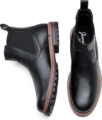 Jousen Chelsea Boots Casual Slip On Ankle Waterproof Mens Boots