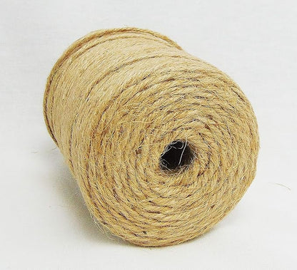 400 feet Burlap Jute Twine Rope 4 ply | Garden Twine Best Unique Dark Supports Vines, Plants and Vegetables Pottery Product (4 Ply 400-Ft)