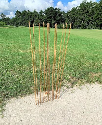 Natural Bamboo Poles, Eco-Friendly Plant Support Garden Stakes 4ft Long, Diameter of 3/8" (25-Count)