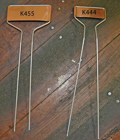 Bosmere Copper Plant Markers, Large-Faced Copper Plated Metal Plant Markers for Vegetables, Herbs, Seedlings, Flowers, 10 inches High (Pack of 20)