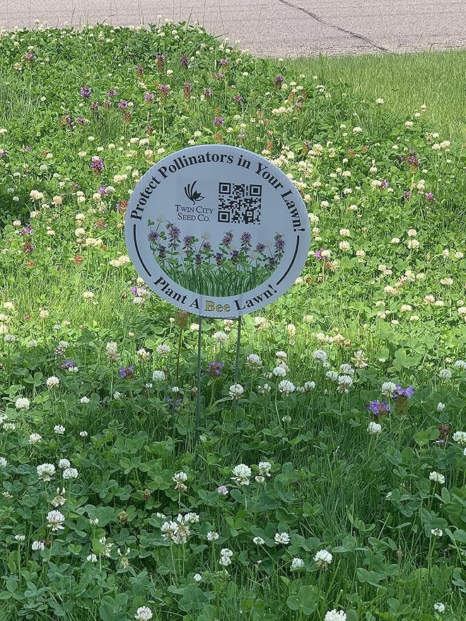 Twin City Seed Co. Bee Lawn Mix, Grass & Flower Mixture, 25 lb Bag