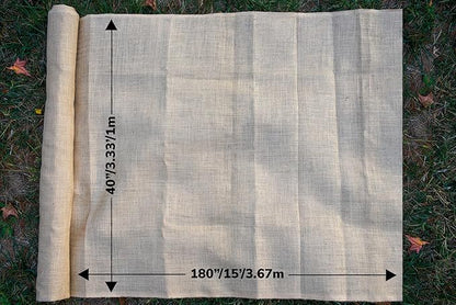 Burlapper Burlap Medium Weight Garden Fabric (40 Inch x 15 Feet, Natural)