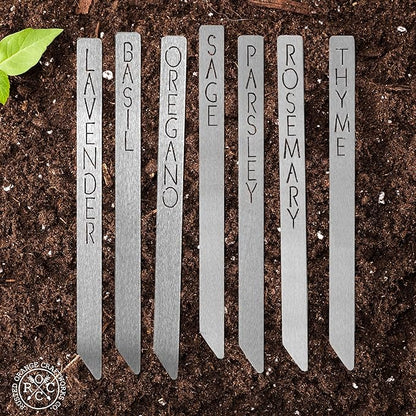 Garden Markers – Custom Metal Plant Stakes with Labels | 70+ Design Options | Personalized Garden Signs | Rust-Resistant Powder Coat Finish | Made in USA