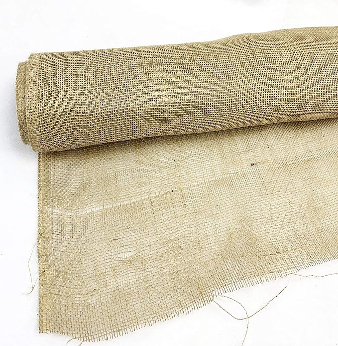 AAYU 36" × 16-Yards Multipurpose Burlap Fabric roll Eco-Friendly | Disposable Jute Planter Liner | Garden Weed Barrier Heavy 7oz | Frost Guard Seed Cover, Wedding Table Runners Home, Party, Decor