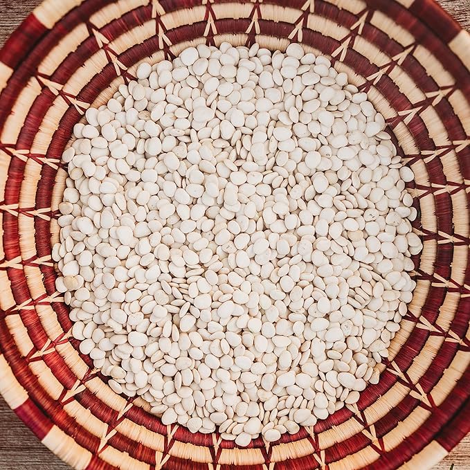 Henderson Bush Lima Bean - 50 Seeds - Heirloom White Butterbean Variety, USA-Grown, Non-GMO Baby Lima Bean Seeds for Planting Outdoors in The Home Garden, Thresh Seed Company