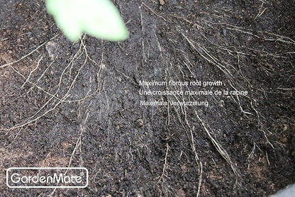 GardenMate 3-Pack 8 gallons Soft-Sided Plant pots – Grow Bags with Soft Felt-Like Texture That Promote air Root Pruning
