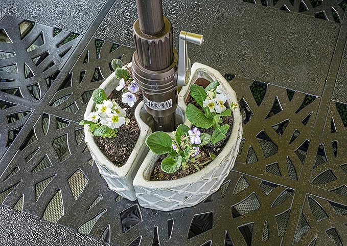 Alfresco Home Cobblestone Umbrella Planter