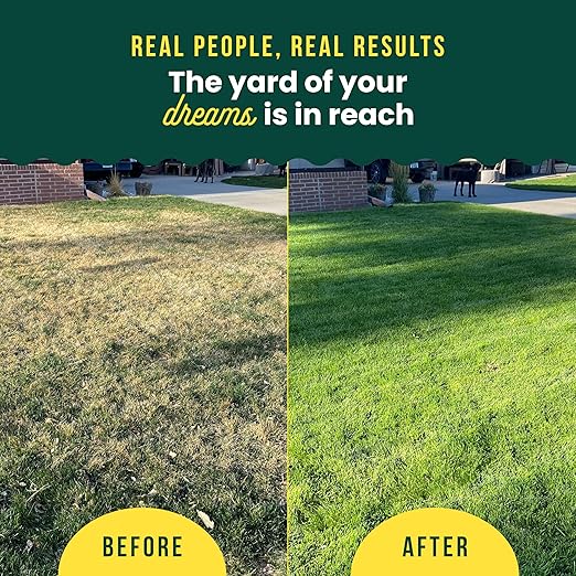 Sunday Green Machine Fertilizer, 42.3oz, 2 Pack - Liquid Lawn Fertilizer for Lush Growth - Includes Universal Sprayer Attachment - Covers Up to 10,000 Sq Ft - Easy Application in 15 Minutes or Less