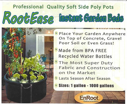 Enroot Products RootEase Garden Planting Fabric Grow Bags, Heavy Duty Durable Fabric Grow Pots, Perfect Harvest Planter, Raised Bed, Best Eco-Friendly Grow Bag - 3 Pack (7 Gallon, Red)