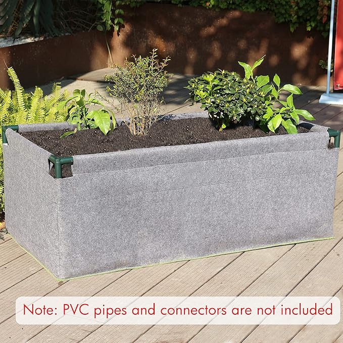 Gardzen Raised Garden Bed - Planter Box, NO-Till Living Soil Fabric Grow Bed (No Frame Included)