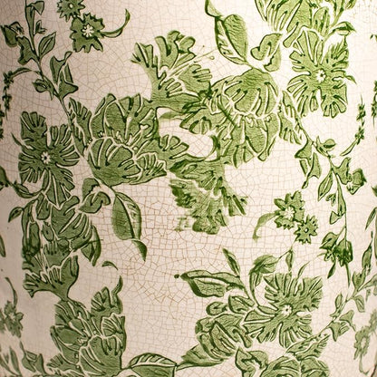 7.7" Large Green Plant Pots, Flower Pots Without Drainage, French Country Farmhouse Pots for Plants, Tree Pot for Olive & Money Tree, Garden & Home Decor, Gifts for Women, Indoor/Outdoor Planters