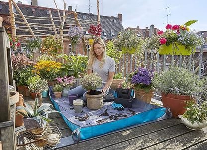 Gardena City Gardening Planting Mat L, Working Mat for Planting Work/Repotting, Water-Repellent Textile Fabric, 120 x 180 cm (507-20)