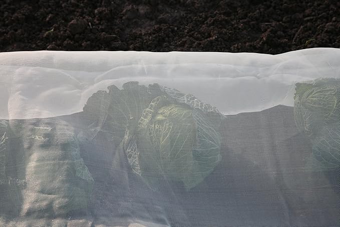 50-3510 Haxnicks 12' x 12' Pre-Cut Micromesh Plant Blankets with 24 Fabric Loops