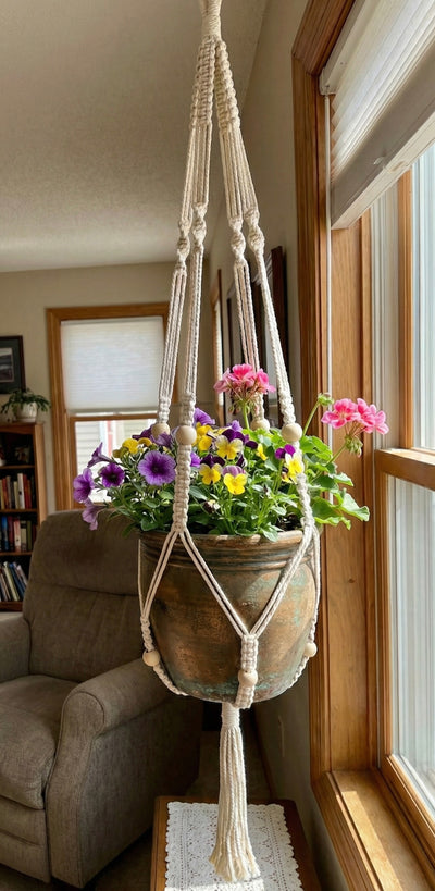 Mkono Macrame Plant Hanger